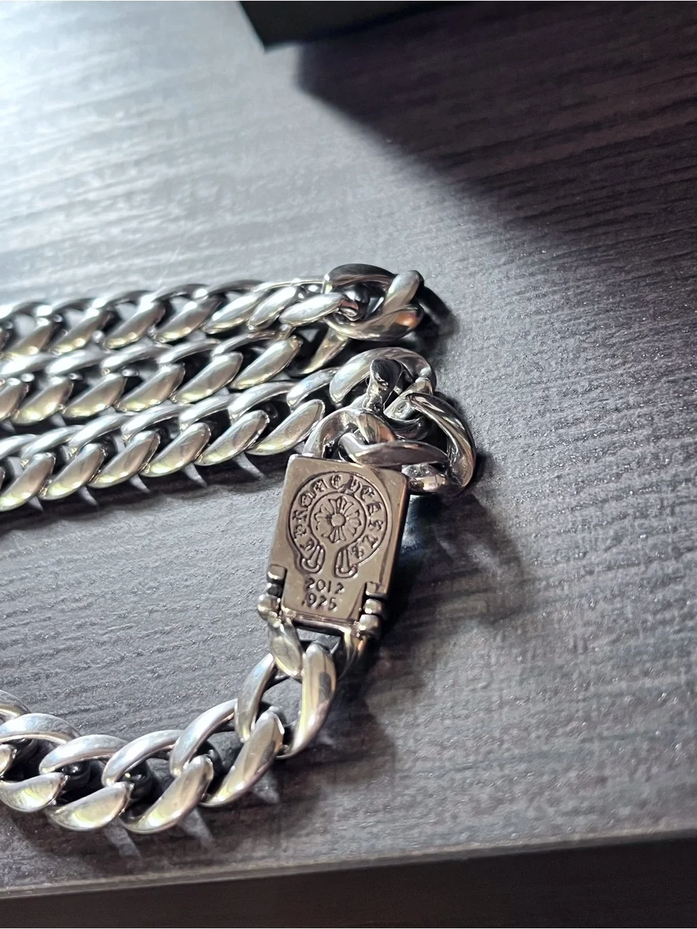 Chrome Hearts Silver Cuban Link Necklace